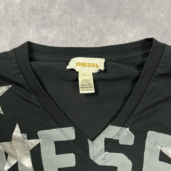 Diesel Black Long Sleeve Men's Shirt - Picture 2 of 2